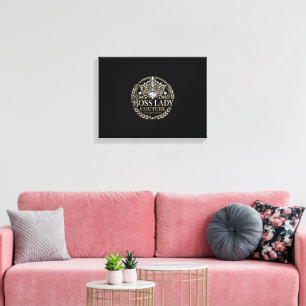 Boss Lady Diamonds Gespannter Leinwanddruck