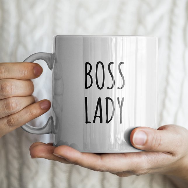"Boss Lady" Einfaches modernes Bauernhaus Kaffeetasse (Von Creator hochgeladen)