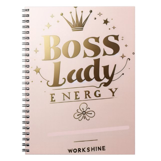 Boss Lady Energy Notebook Notizblock (Vorderseite)