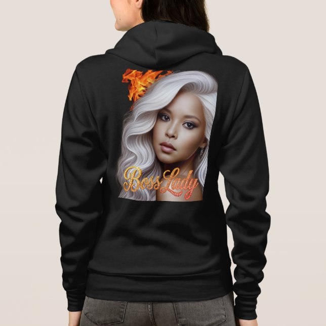 Boss Lady Fire Kapuzenpullover Hoodie (Rückseite)