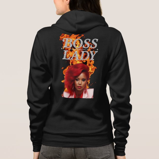 Boss Lady Fire Kapuzenpullover Hoodie (Rückseite)
