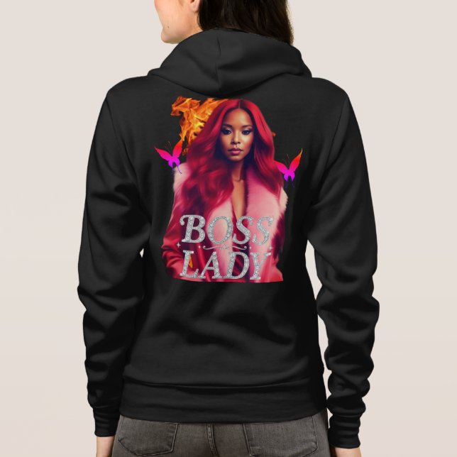 Boss Lady Fire Kapuzenpullover Hoodie (Rückseite)