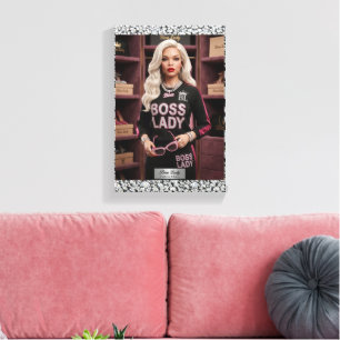 Boss Lady Glam Puppe Leinwanddruck