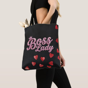Boss Lady Hearts All-Over-Print-Tasche Tasche