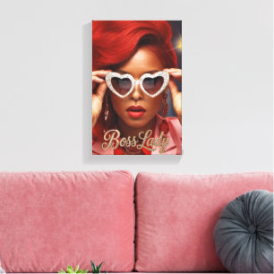 Boss Lady Leinwanddruck