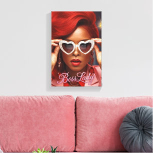 Boss Lady Leinwanddruck