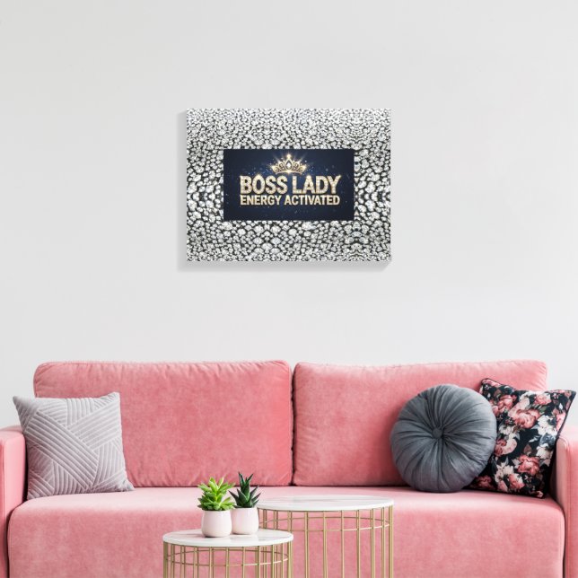 Boss Lady Leinwanddruck gespannt (Insitu (Wohnzimmer))