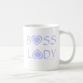 Boss Lady mit Lavender Hearts Kaffeetasse