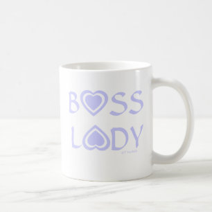 Boss Lady mit Lavender Hearts Kaffeetasse