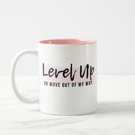 Boss Lady Pink Positive Tasse - Level Up