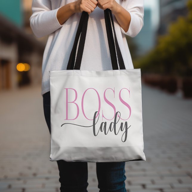 Boss Lady Pink und Gray Mousepad Tasche (Von Creator hochgeladen)