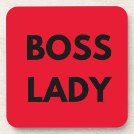 Boss Lady Red Getränkeuntersetzer