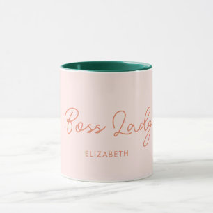 Boss Lady Retro Kundenspezifischer Name Kaffeemasc Tasse