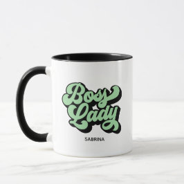 Boss Lady Retro Neo Mint Tasse