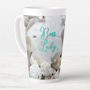 Boss Lady Sand Dollar Seashells Milchtasse