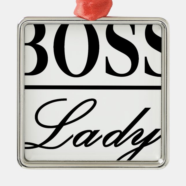 BOSS LADY SILBERNES ORNAMENT (Vorne)