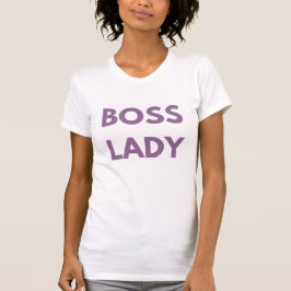 Boss Lady T - Shirt Lila Letters