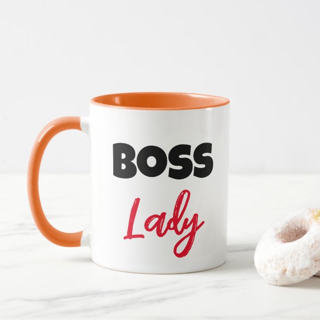 Boss Lady-Tasse Tasse (Mit Donut)