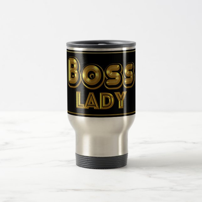 Boss Lady Travel Mug Reisebecher (Mittel)