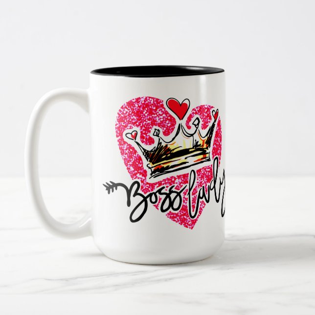 Boss Lady Zweifarbige Tasse (Links)