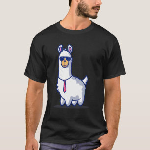 Boss Lama Alpaka Junge Mädchen Kinder T-Shirt