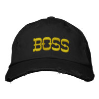 "Boss Life" bestickte Hülle