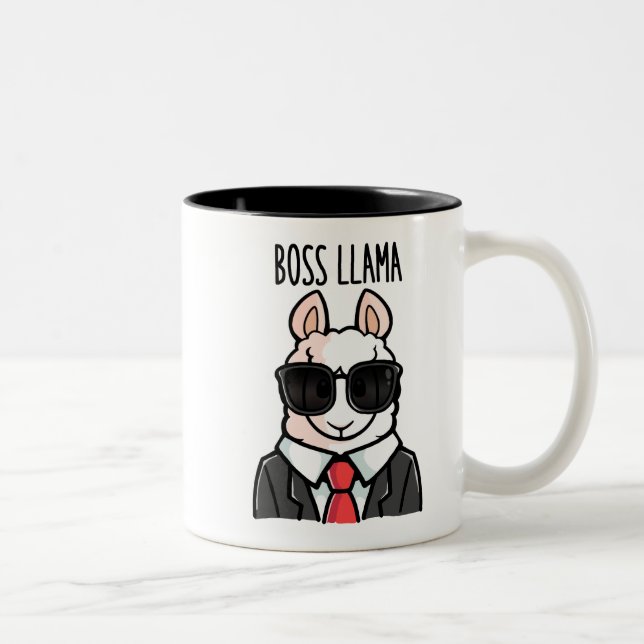 Boss Llama Zweifarbige Tasse (Rechts)