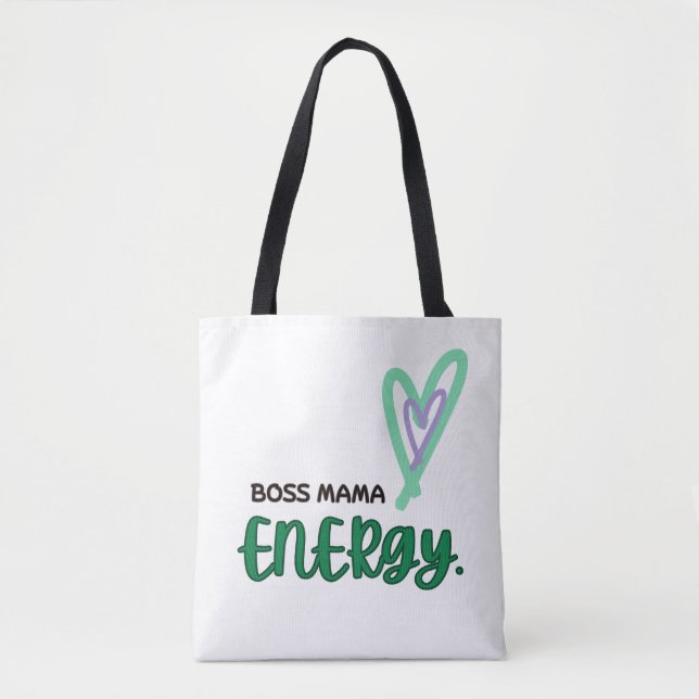 Boss MaMA Energie mit Herz Tasche (Vorderseite)