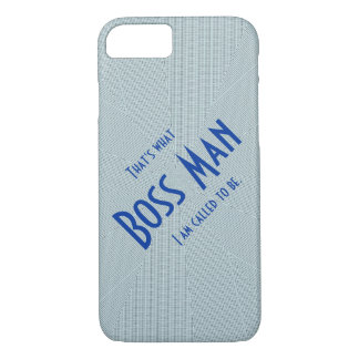 Boss Man Blue Slim leichtes iPhone 7 Gehäuse iPhone 8/7 Hülle