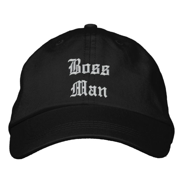 Boss Man Casquette ajustable personnalisé (Devant)