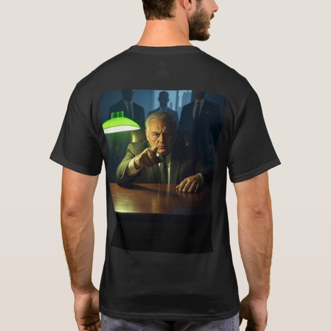 Boss Männer Schwarzer T - Shirt zurück (Rückseite)