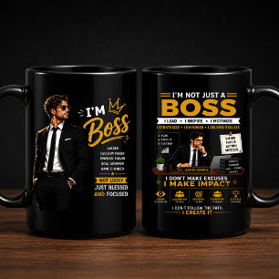 Boss Mindset Design Motivationsgrafik für Führun Tasse
