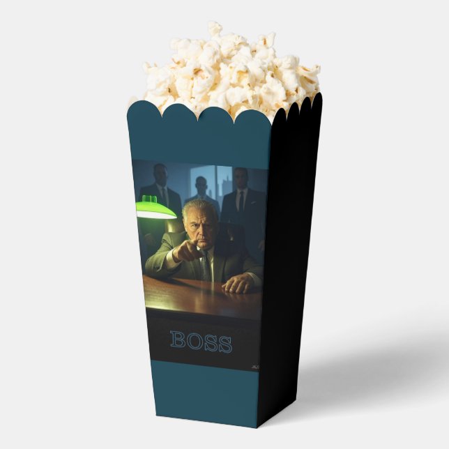 Boss mit Text-Popcornboxen Geschenkschachtel (Geplatzt)