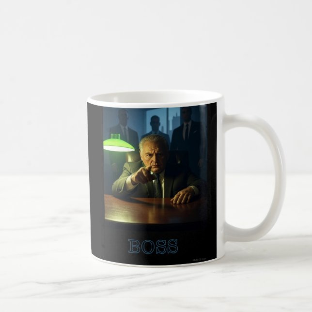 Boss mit verlassen Tasse (Rechts)