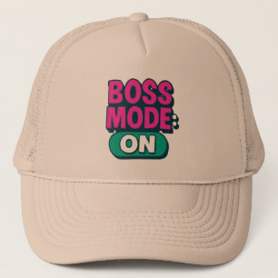 Boss Mode On Hat - Motivierend Cap für Entrepren Truckerkappe