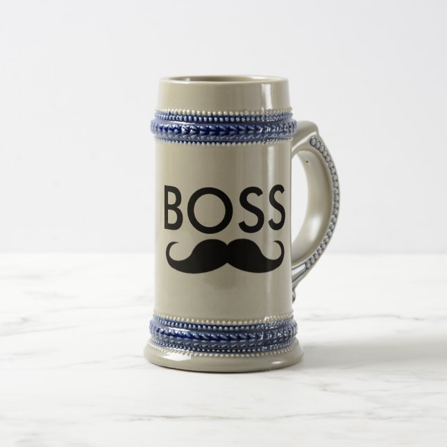 BOSS Mustache Steins & Coffee mugs (Devant droit)