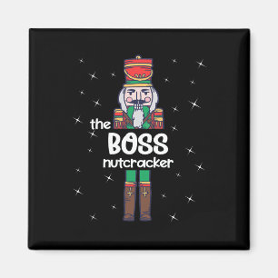 Boss Nutcracker Familie Matching Funny Pajama Magnet