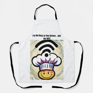 Boss of the Kitchen & WiFi Funny Vorron Schürze