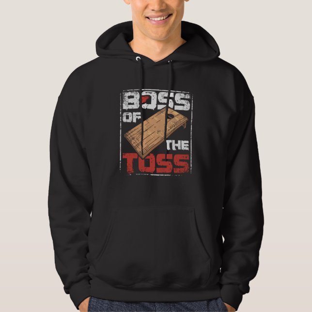 Boss of the toss cornhole hoodie (Vorderseite)