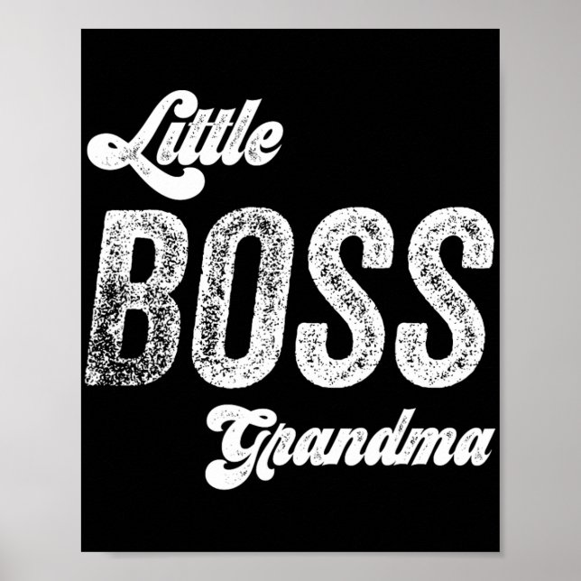 Boss Oma Baby Mütter Day Poster (Vorne)