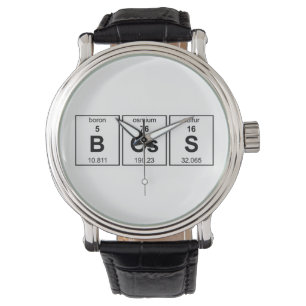 BOsS Periodische Tabelle Armbanduhr
