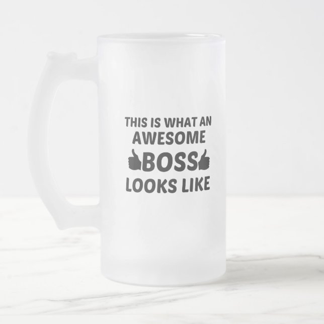BOSS PHANTASTISCH MATTGLAS BIERGLAS (Links)