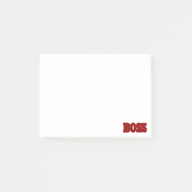Boss Post-it Klebezettel (Vorderseite)
