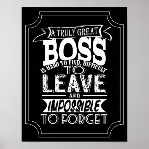 Boss-Poster-Druck Poster