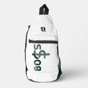 BOSS Sling Bag Trend Abstrakt Schwarz-weiß grün