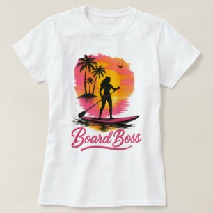 Boss SUP Girl Retro Sunset T-Shirt