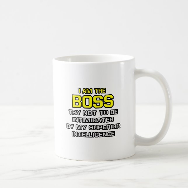 Boss... Superior Intelligence Kaffeetasse (Rechts)