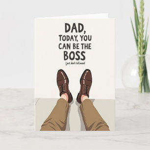 Boss-Tag für Papa-Kunstkarte Karte