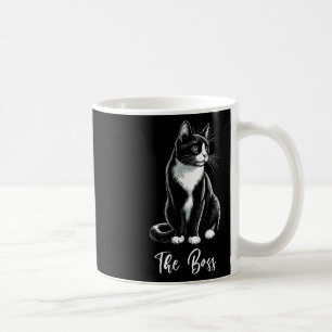 Boss Tuxedo Cat Lover Kitten Tuxedo Cat Eigentümer Kaffeetasse