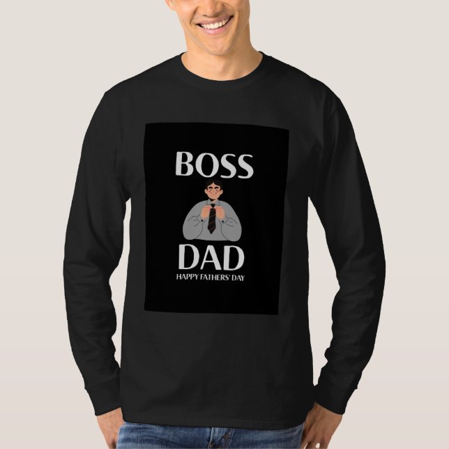BOSS VATER HAPPY VATERTAG T-Shirt (Vorderseite)